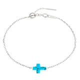 Ephesus | Kreuz Armband 925 Silber - Sea of Galilee