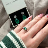 Pineville Ring + Gatlinburg Ohrring | 925 Silber - Set