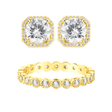 Athen Ohrring + Nikosia Ring | 925 Silber - Set