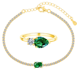 Pineville Ring + Glenwood Armband | 925 Silber - Set