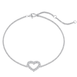Bari | Herz Armband 925 Silber