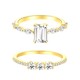 Melbourne + Philadelphia | Ringe 925 Silber - Set