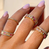 Rome Raspberry | Ring 925 Silber