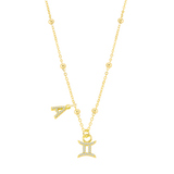 Pavia | Sternzeichen Kette 925 Silber + Buchstabe