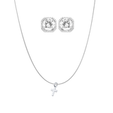 Athen Ohrring + Biel Kreuz Kette | 925 Silber - Set