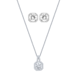 Athen Ohrring + Almada Kette | 925 Silber - Set