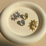 Dune Dance Ring + Sunlit Waves Ohrring | 925 Silber - Set