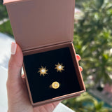 Dune Dance Ring + Solar Flare Ohrring | 925 Silber - Set