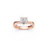 Verlobungsring LA0112 · 1,00 ct. Labordiamant im Brillant-Schliff – Rotgold, Ansicht 3
