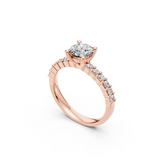Verlobungsring LA0116 · 0,50 + 0,28 ct. Labordiamant im Brillant-Schliff – Rotgold, Ansicht 2
