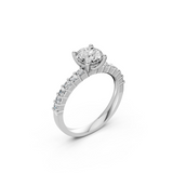 Verlobungsring LA0116 · 0,30 + 0,28 ct. Labordiamant im Brillant-Schliff – Weißgold oder Platin, Ansicht 1