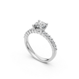 Verlobungsring LA0116 · 0,30 + 0,28 ct. Labordiamant im Brillant-Schliff – Weißgold oder Platin, Ansicht 2