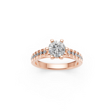 Verlobungsring LA0117 · 2,00 + 0,40 ct. Labordiamant im Brillant-Schliff – Rotgold, Ansicht 3