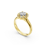 Verlobungsring LA0119 · 0,30 + 0,06 ct. Labordiamant im Brillant-Schliff – Gelbgold, Ansicht 2