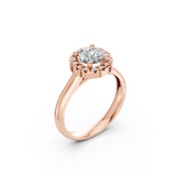 Verlobungsring LA0119 · 0,30 + 0,06 ct. Labordiamant im Brillant-Schliff – Rotgold, Ansicht 1