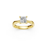 Verlobungsring LA0123 · 1,00 ct. Labordiamant im Princess-Schliff – Gelbgold, Ansicht 3