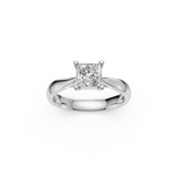 Verlobungsring LA0123 · 1,00 ct. Labordiamant im Princess-Schliff – Weißgold oder Platin, Ansicht 3