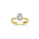 Verlobungsring LA0124 · 1,00 ct. Labordiamant im Oval-Schliff – Gelbgold, Ansicht 3