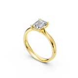 Verlobungsring LA0125 · 1,00 ct. Labordiamant im Radiant-Schliff – Gelbgold, Ansicht 2