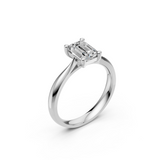 Verlobungsring LA0125 · 1,00 ct. Labordiamant im Radiant-Schliff – Weißgold oder Platin, Ansicht 1
