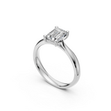 Verlobungsring LA0125 · 1,00 ct. Labordiamant im Radiant-Schliff – Weißgold oder Platin, Ansicht 2