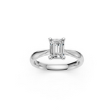 Verlobungsring LA0125 · 1,00 ct. Labordiamant im Radiant-Schliff – Weißgold oder Platin, Ansicht 3