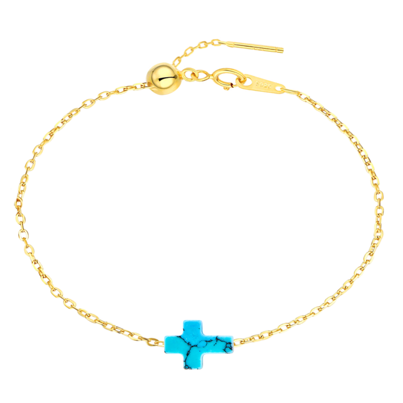 Ephesus | Kreuz Armband 925 Silber - Sea of Galilee