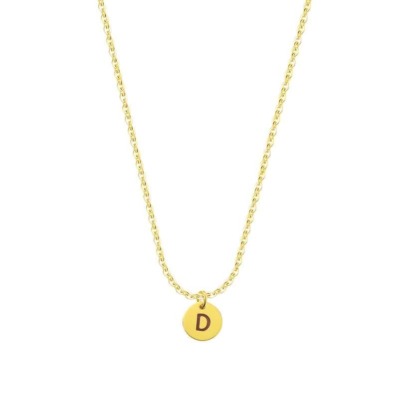 Bellagio | Plättchen Kette mit Buchstabe 925 Silber