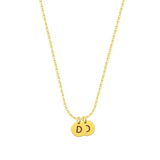 Bellagio | Plättchen Kette mit Buchstabe 925 Silber