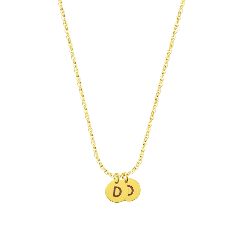 Bellagio | Plättchen Kette mit Buchstabe 925 Silber