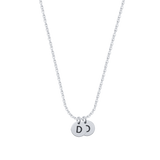 Bellagio | Plättchen Kette mit Buchstabe 925 Silber