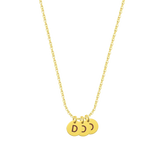 Bellagio | Plättchen Kette mit Buchstabe 925 Silber