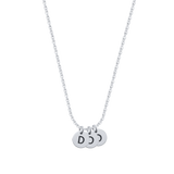 Bellagio | Plättchen Kette mit Buchstabe 925 Silber