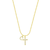 Argos 2.0 | Cross Necklace 925 Silver + Letter