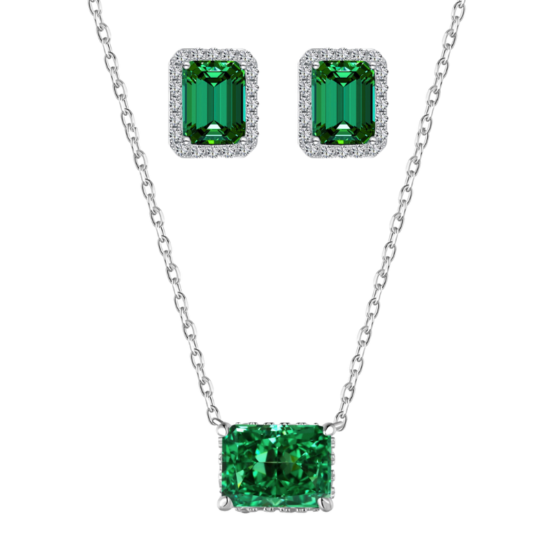 Greenfield Ohrring + Maplewood Kette | 925 Silber - Set