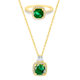 Evergreen Ring + Wintergreen Kette | 925 Silber - Set