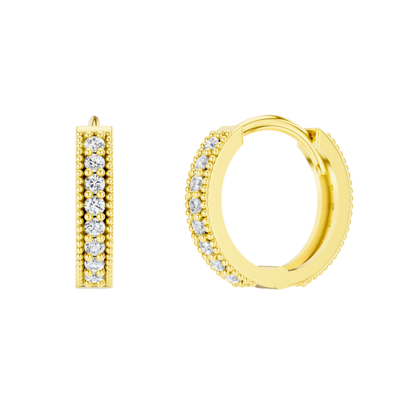 Venice | Echtgoldohrring - Creolen