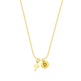 Argos 2.0 | Cross Necklace 925 Silver + Letter