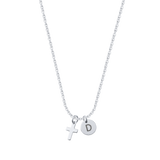 Argos 2.0 | Cross Necklace 925 Silver + Letter