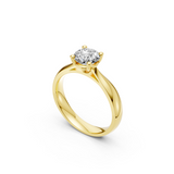 Verlobungsring LA0112 · 0,70 ct. Labordiamant im Brillant-Schliff – Gelbgold, Ansicht 2