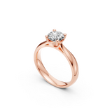 Verlobungsring LA0112 · 1,50 ct. Labordiamant im Brillant-Schliff – Rotgold, Ansicht 2