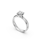 Verlobungsring LA0112 · 1,00 ct. Labordiamant im Brillant-Schliff – Weißgold oder Platin, Ansicht 2