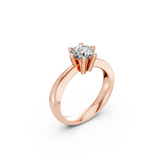 Verlobungsring LA0113 · 1,50 ct. Labordiamant im Brillant-Schliff – Rotgold, Ansicht 1