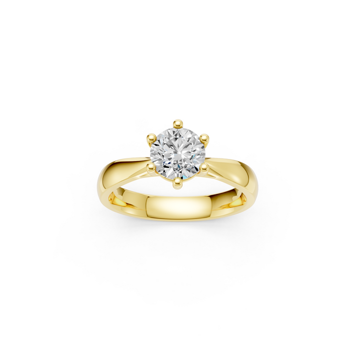 Verlobungsring LA0114 · 1,00 ct. Labordiamant im Brillant-Schliff – Gelbgold, Ansicht 3