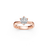 Verlobungsring LA0114 · 1,00 ct. Labordiamant im Brillant-Schliff – Rotgold, Ansicht 3