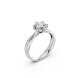 Verlobungsring LA0114 · 0,50 ct. Labordiamant im Brillant-Schliff – Weißgold oder Platin, Ansicht 1