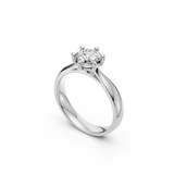 Verlobungsring LA0114 · 0,70 ct. Labordiamant im Brillant-Schliff – Weißgold oder Platin, Ansicht 2
