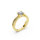 Verlobungsring LA0115 · 1,50 + 0,32 ct. Labordiamant im Brillant-Schliff – Gelbgold, Ansicht 1