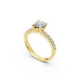 Verlobungsring LA0116 · 2,00 + 0,40 ct. Labordiamant im Brillant-Schliff – Gelbgold, Ansicht 2