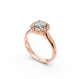 Verlobungsring LA0119 · 2,00 + 0,18 ct. Labordiamant im Brillant-Schliff – Rotgold, Ansicht 2